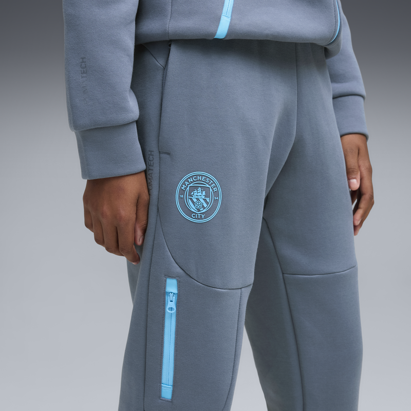 MCFC LW KIDS PUMATECH SWEATPANTS - Evening Sky-Luminous Blue